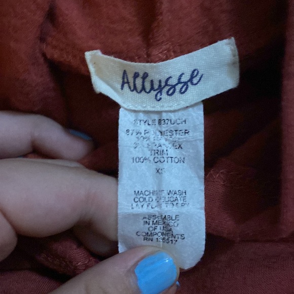 Rust red “ugh” hoodie - Picture 4 of 5